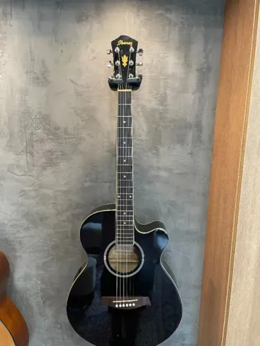 Violão Ibanez Aeg5ejp - Bk Preto (destro)