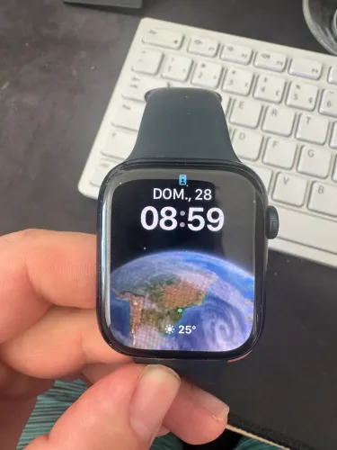 Apple Watch séries 8 45mm 96% saúde da bateria