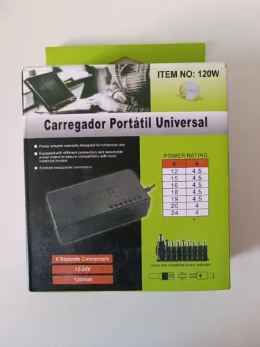 Carregador Portátil Universal para Notebook 120W