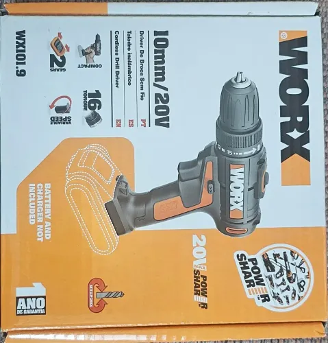 Furadeira a bateria Worx 20v sem bateria