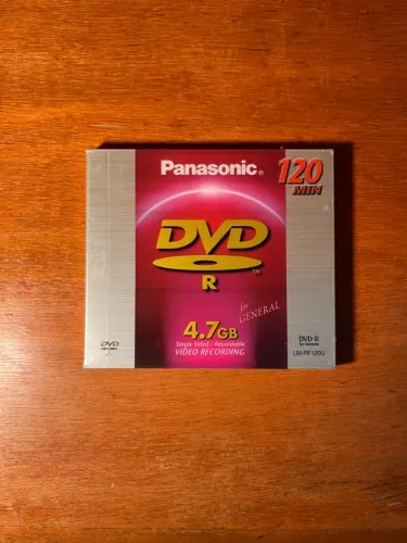 Mídia Virgem Panasonic DVD-R 4.7GB/120Min - NOVO LACRADO - RELÍQUIA