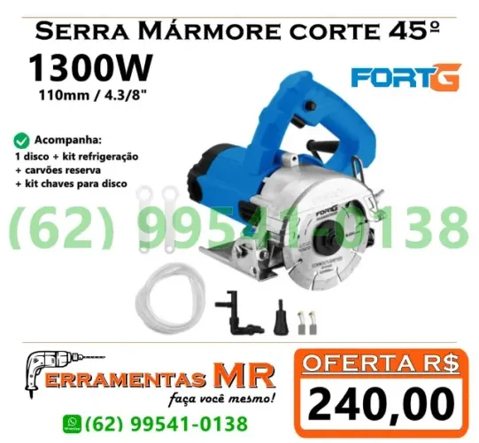 Serra Marmore com kit refrigeração 1300w