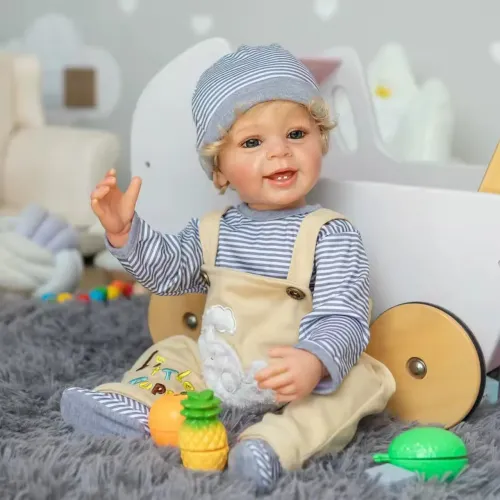 o Bebê reborn Loirinho 55cm de silicone