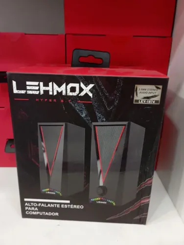 Caixa de Som para Computador Lehmox Gamer 2.0 Rgb