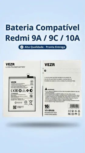 Bateria Nova Redmi 9A / 9C / 10A - Lacrada na Caixa