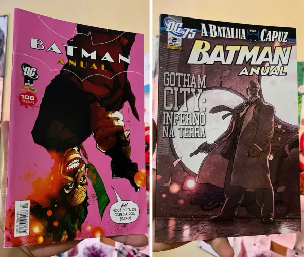Batman anual volume 1 e 2 Gotham city inferno na terra
