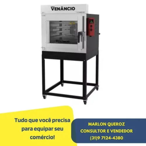 Forno 5 Esteiras a Gás Venâncio Turbo