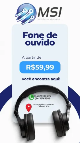 Fone de ouvido de alta qualidade