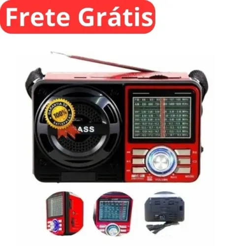 Rádio Bass Retró Vintage A-1088