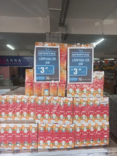 lampada de led ouro lux 9w a unidade 3,99 a vista