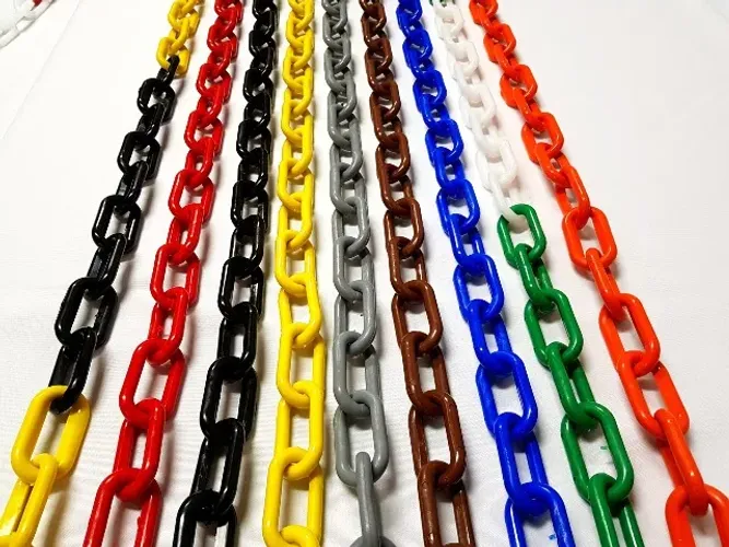 Corrente Elo Grande Plástico 10m Cores Uv Calha Chuva Decor