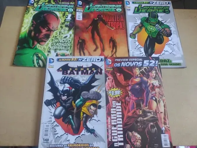 Lote Gibis Lanterna Verde, Batman e Universo DC 8 Revistas