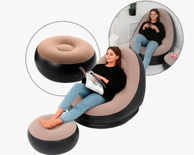 Sofá Inflável Elegante E Funcional Para Todos Os Ambientes