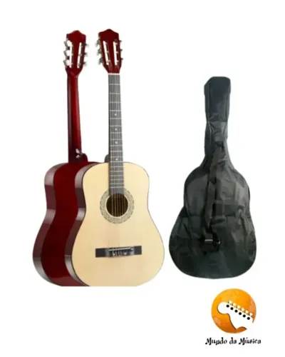 KIT- Violão Acústico Bravo An100 Nylon + Capa Bag Para Violão
