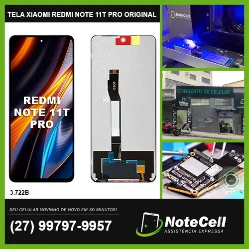 Tela Display Para Xiaomi Redmi Note 11T Pro Original 3.722b - Instalação Expressa!!!