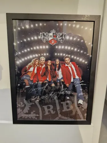Quadro Decorativo RBD Autografado - Colecionador