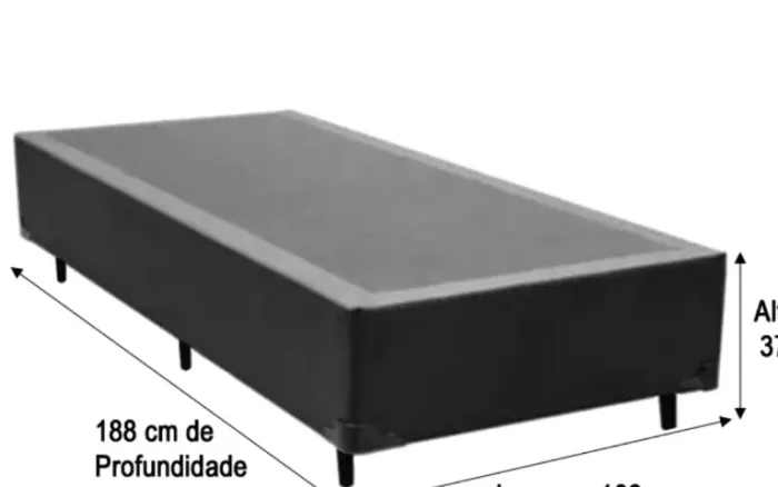 Cama box solteiro base 