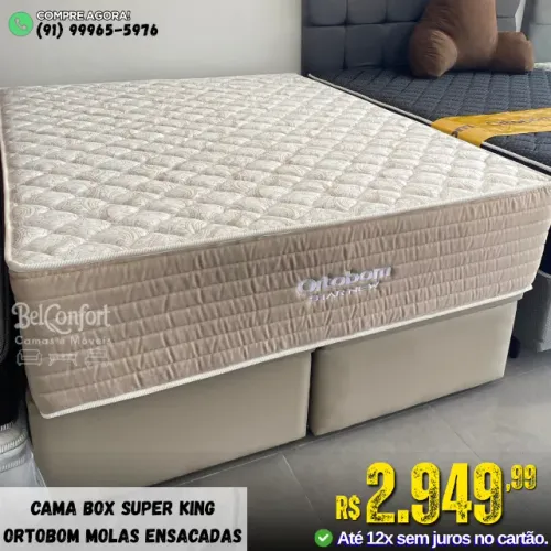 Cama Box Super King Ortobom Star New Modelo Exclusivo