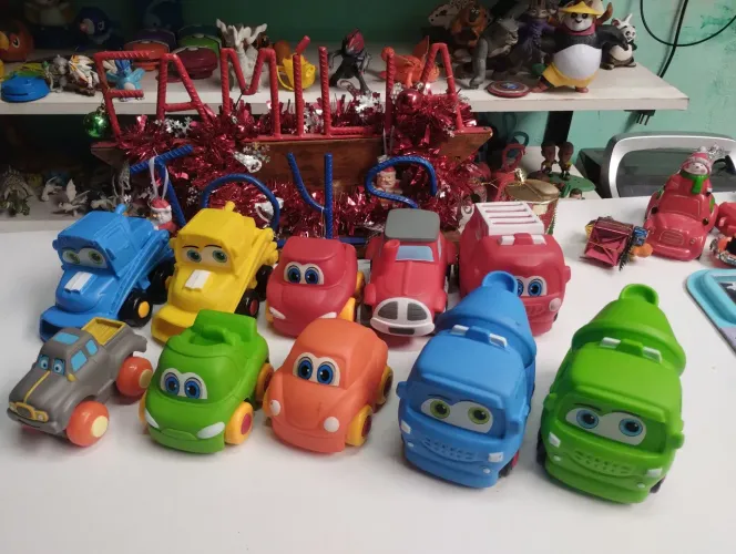 carrinhos borracha unidade 