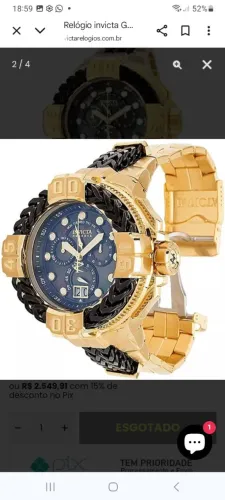Vendo relógio invicta gladiator original *