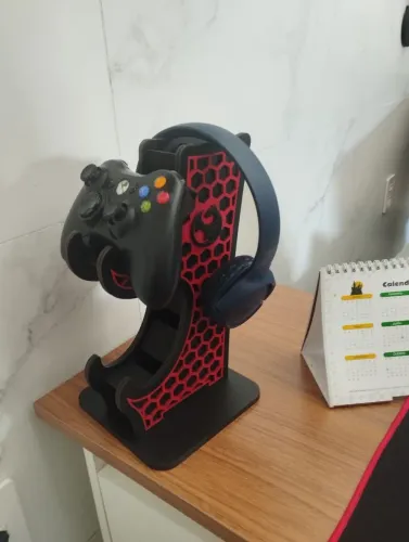 Suporte para Headset e Controle de Jogo