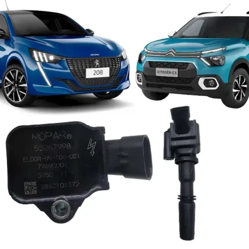 Bobina Ignição Citroen C3 1.0 3c 23 24 Peugeot 208 1.0 3c 23       etq3395