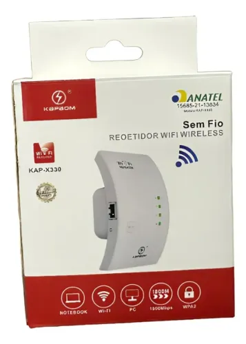 Repetidor De Sinal Wifi Sem Fio Wps Kapbom - Kap-x330 Loja Coimbra COmputadores Entregamos