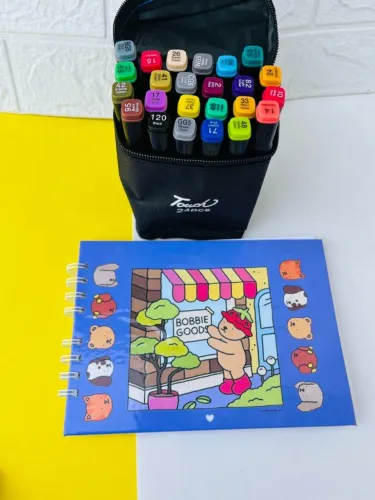  Kit Canetinhas Com Caderno 50 Páginas