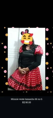 Fantasia Minnie Tamanho M ou G