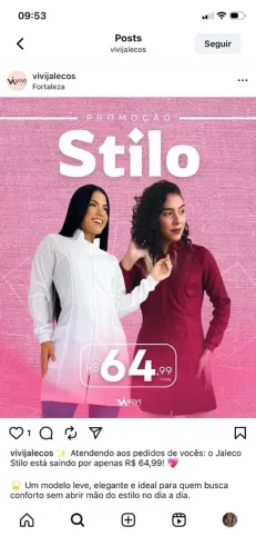 Jaleco Feminino Acinturado com ziper