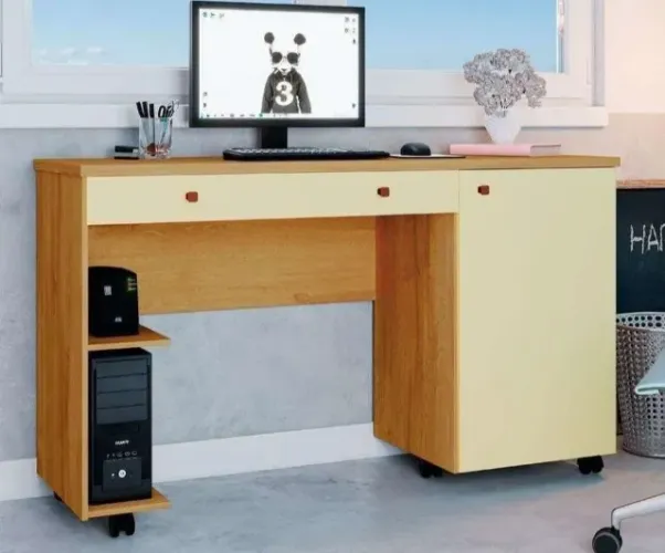 Escrivaninha 1 Porta 1 Gavetas Novo direto da fabrica