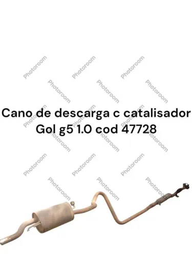 Cano de escape Volkswagen Gol G5 1.0 com catalisador