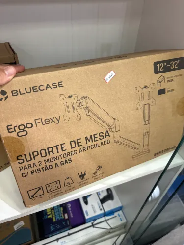 Suporte de Mesa para 2 Monitores- na cor branco ou Preto 