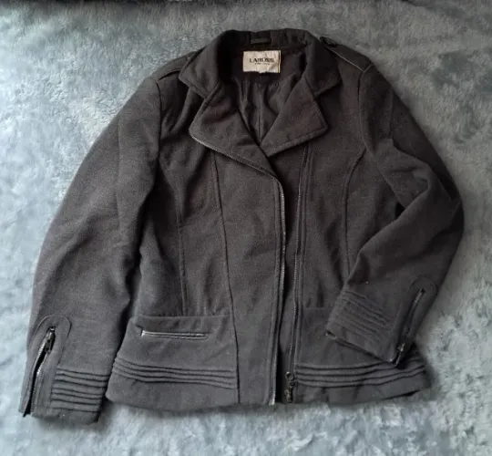 Casaco tipo jaqueta de lã batida veste m