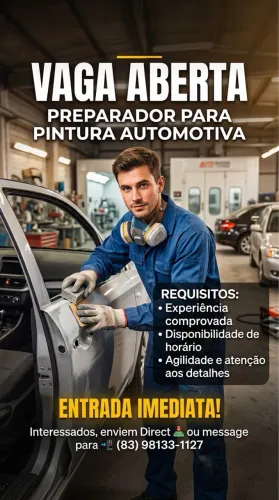 Preparador pintura automotiva