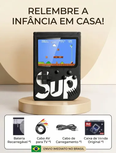 Mini Game Retrô Portatil Nintendo 400 Jogos Antigos Anos 80 YIHAN