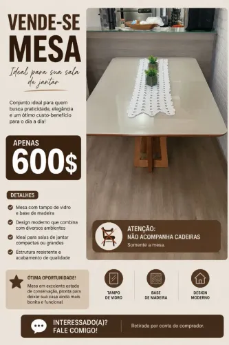 Mesa de jantar off White 