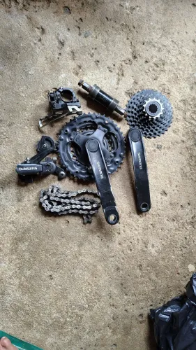 Kit de Marcha Shimano Completo para Bike