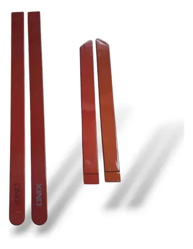 Jogo De Friso Lateral Slim Gm Onix Laranja Flame 2013 2014 Laranja