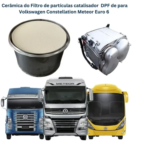 Catálisador cerâmica DPF Caminhão Volkswagen Constellation, Meteor Euro 6 