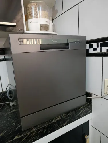 Lava-Louças Midea 8 Serviços Cinza Grafite Compacta - Estado de Nova