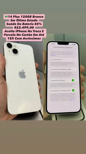 iPhone 14 Plus 128GB Branco - Aparelho Usado