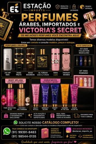 Perfumes Importados e Árabes Originais Lacrados a Pronta Entrega