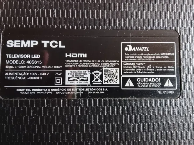 Smart tv TCL 40 polegada 