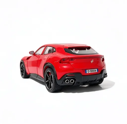Miniatura Ferrari Purosangue SUV Carro Esportivo Coleção de Metal Escala 1/24