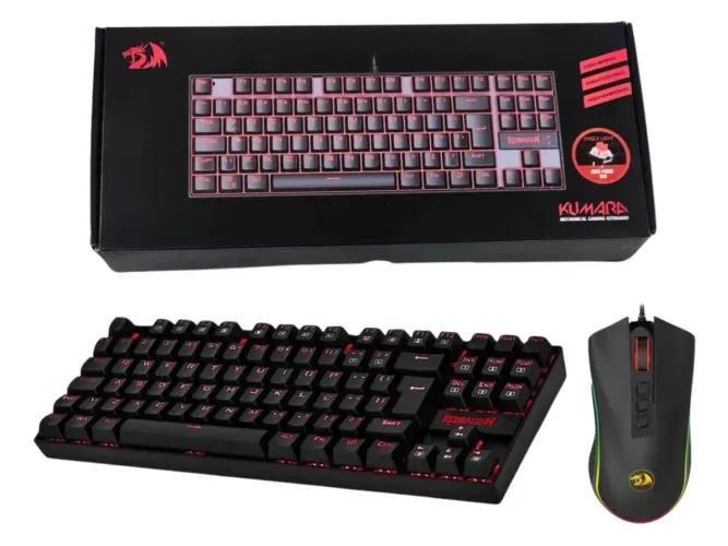 Kit Gamer Redragon Kumara Teclado Led Mouse M711 V2 *Valor tem conversa*