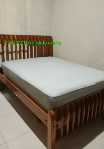 Cama casal e colchão