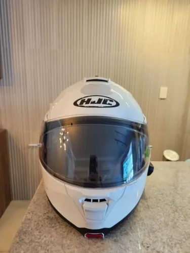 Capacete HJC Articulado Tamanho 60 Com intercomunicador