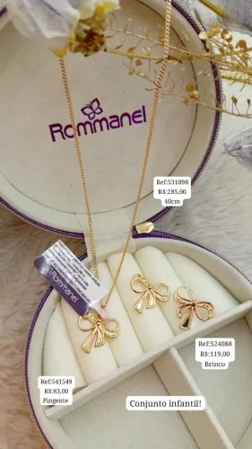 Colar e brincos Rommanel