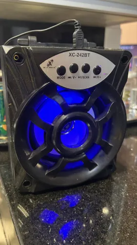 Caixa de som Bluetooth luzes de led